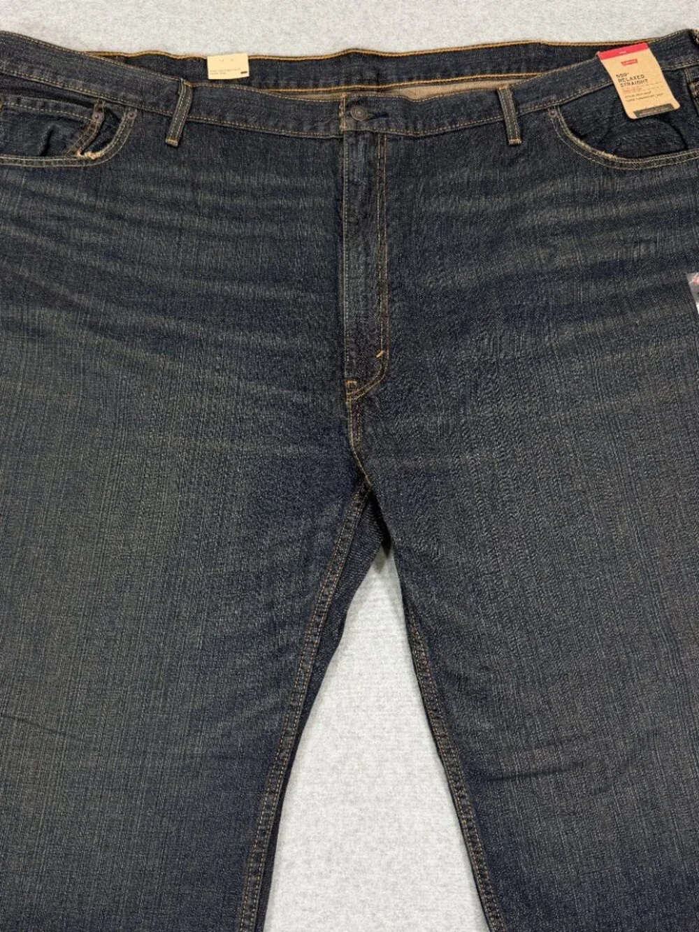 Levi's 559 Relaxed Straight Jeans Mens 56x30 Big & Tall Dark Wash Blue Denim NWT